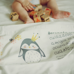 Juego de sábanas Cuna Funcional "Bernardita" (pingüina)