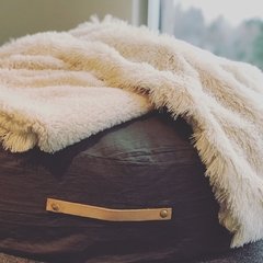 Manta corderito y castorino - comprar online