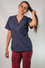 Ambo Mix Arciel + Spandex, Azul - Alfonsina Ambos