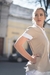 Chaqueta Beige Spandex - Alfonsina Ambos