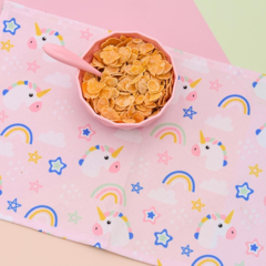 Combo Lunchera + Individual + Botella Unicornio - comprar online