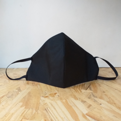 Tapabocas Negro Liso - comprar online