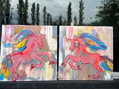 Obras "Unicornios" 100x100