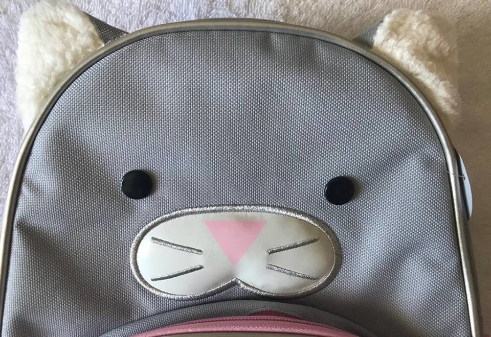 Mochila skip hop gatinha cinza Clearance