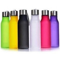 botella plástica esmerilada personalizada. Regalo empresarial