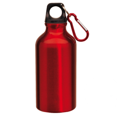 Botella metálica de aluminio con logo