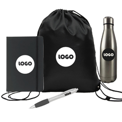 Kit de Bienvenida para ingresantes con botella metalica