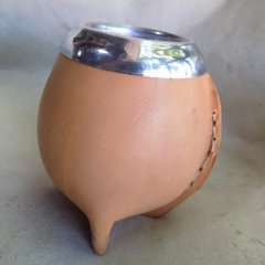 Mate Calabaza y Cuero Vaqueta