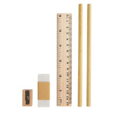 Kit de Lapices Regla y Goma Ecologicos 