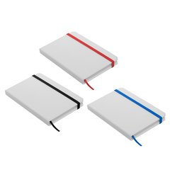 Cuaderno Chico Tapa Blanca Simil Cuero - This and That