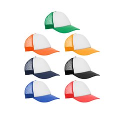 gorra trucker en colores con el logo de tu empresa