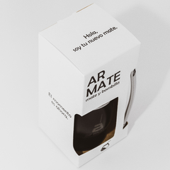 Imagen de AR MATE ACERO - NEGRO + BOMBILLA