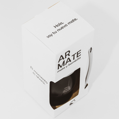 AR MATE ACERO - NEGRO + BOMBILLA