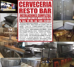 CERVECERIA & RESTO BAR - REMATE GASTRONÓMICO EL MARTES 15/6/2021