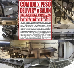 COMIDA x PESO – DELIVERY y SALON – REMATE GASTRONOMICO ON LINE el MIERCOLES 1/12/2021
