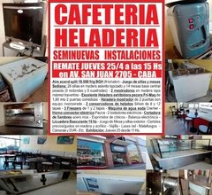 MUY BUEN REMATE CAFETERIA HELADERIA EL JUEVES 25/4