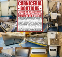 CARNICERÍA BOUTIQUE – EXCELENTES INSTALACIONES - REMATE EL LUNES 29/8/22
