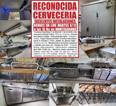 RECONOCIDA CERVECERÍA - REMATE EL MARTES 6/12/22