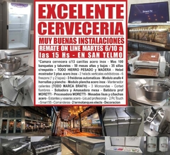 EXCELENTE CERVECERÍA en SAN TELMO - REMATE GASTRONÓMICO EL MARTES 6/10/2020