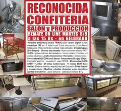 RECONOCIDA CONFITERÍA - REMATE GASTRONÓMICO EL MARTES 8/9/2020
