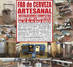 FAB de CERVEZA ARTESANAL - REMATE GASTRONÓMICO EL MARTES 4/5/2021