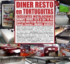 DINER RESTO en TORTUGUITAS - REMATE GASTRONOMICO EL JUEVES 12/3/2020