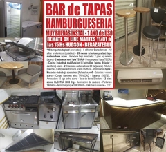 BAR de TAPAS & HAMBURGUESERÍA – REMATE ON LINE el MARTES 11/01/2022