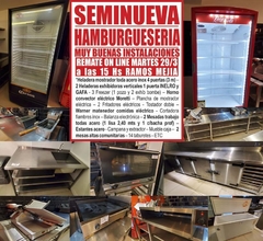 EXCELENTE HAMBURGUESERIA – MUY BUENAS INSTALACIONES – REMATE ON LINE el MARTES 29/03/2022