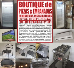 BOUTIQUE de PIZZAS y EMPANADAS - REMATE GASTRONÓMICO EL MIÉRCOLES 2/6/2021