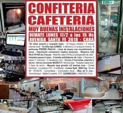 CONFITERIA y CAFETERIA - REMATE GASTRONOMICO LUNES 17/02/2020