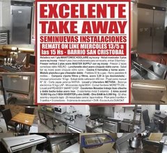EXCELENTE TAKE AWAY - REMATE GASTRONOMICO EL MIERCOLES 13/5/2020