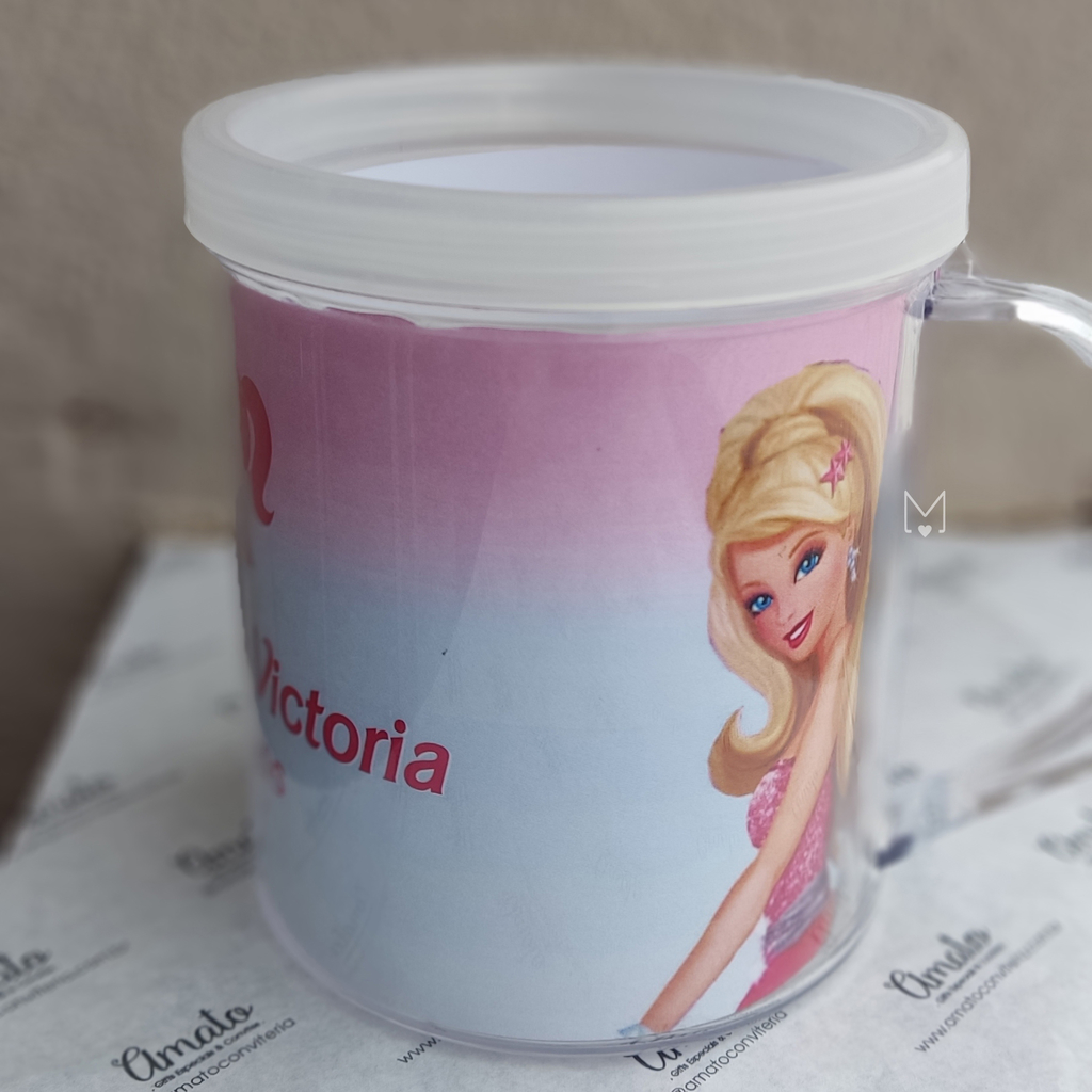 Caneca Personalizada Barbie Para Colorir