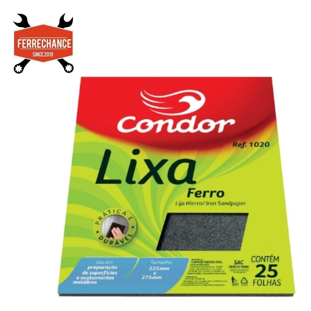 Lija Tela Esmeril CONDOR (Varios granos) - Ferrechance