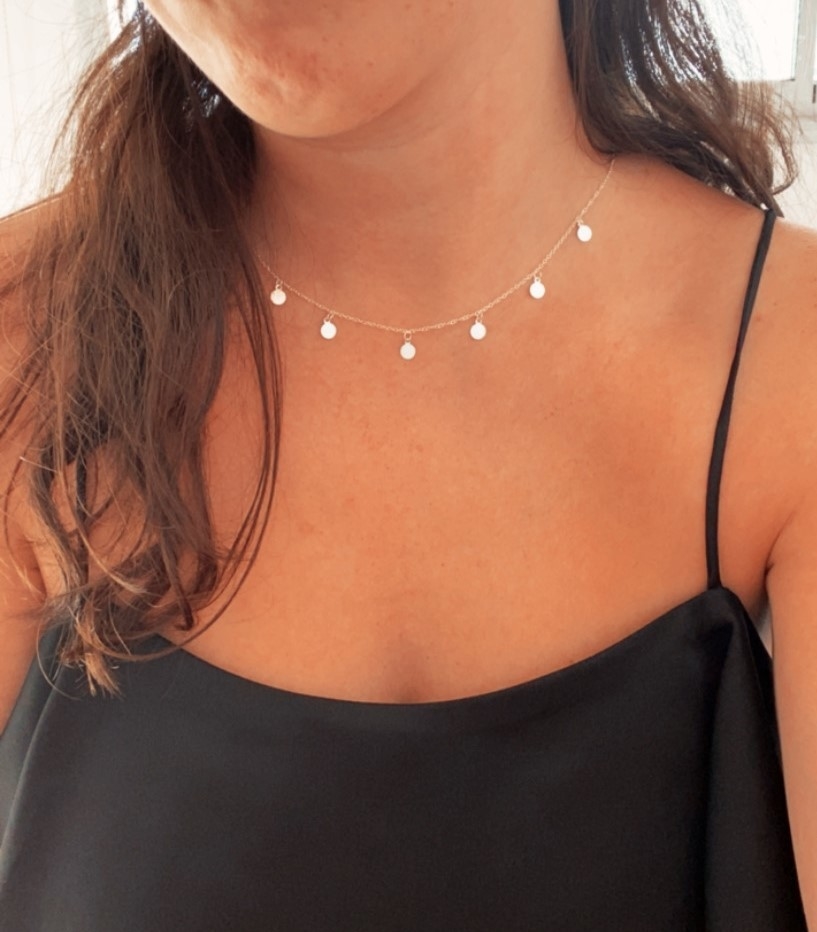 Collar monedas ajustable de 925 - Joyas Lua