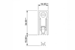 Veda Porta Pino Automático Interno 82cm - Comfort Door - comprar online