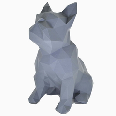Bulldog Geométrico escultura 3d - comprar online
