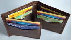 Billetera en Cuero Color Siena (Café Claro) - comprar online