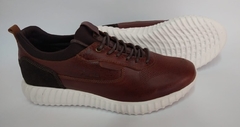 TENIS EN CUERO COÑAC - comprar online