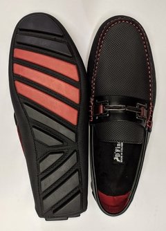 zapato moccasin negro dfino