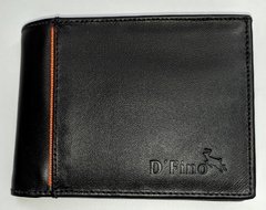 Billetera en Cuero Negro 3 cuerpos