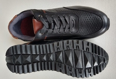 TENIS EN CUERO NEGRO NIZA - comprar online