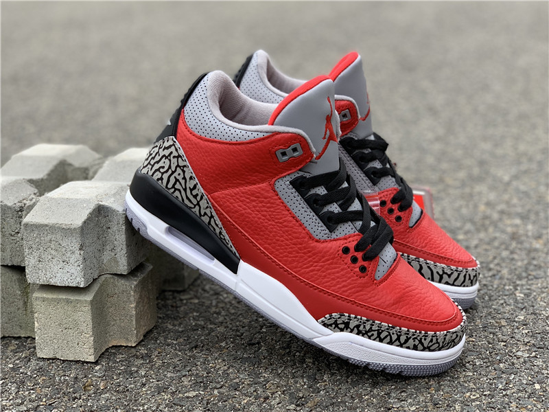 air jordan 3 branco e vermelho