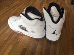 Tênis Air Jordan 5 X Supreme "White" - loja online