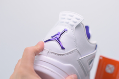 Tênis Air Jordan 4 ''Metallic Purple'' na internet