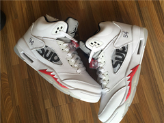 Tênis Air Jordan 5 X Supreme "White" - comprar online