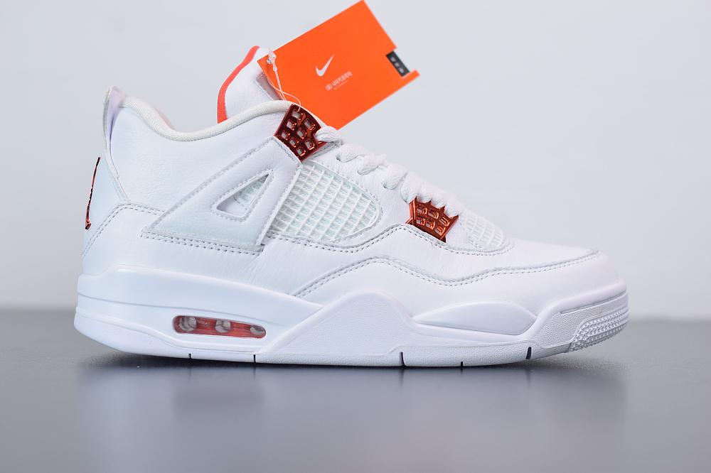 jordan 4 branco e laranja