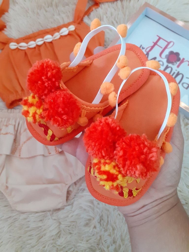 Look Moana com sandália - Flor di Menina Boutique kids