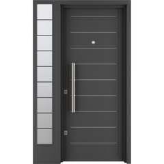 PUERTA CON LATERAL Y APLIQUES