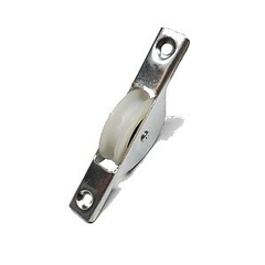 Rueda Nylon plana o con Canaleta C/ Ruleman Para Ventanas corredizas