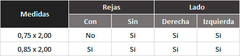 PUERTA CON REJA CIEGA - comprar online